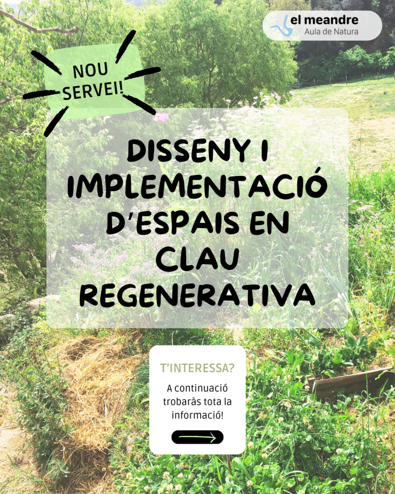 Nou servei: Acompanyament a finques i projectes en el disseny d’espais en clau regenerativa